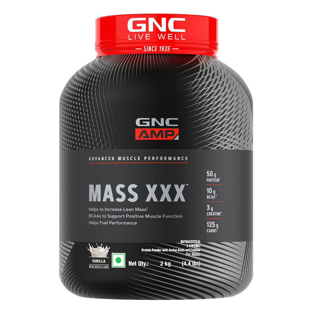 GNC AMP Amplified Mass XXX - 2 KG - Vanilla - GNC India