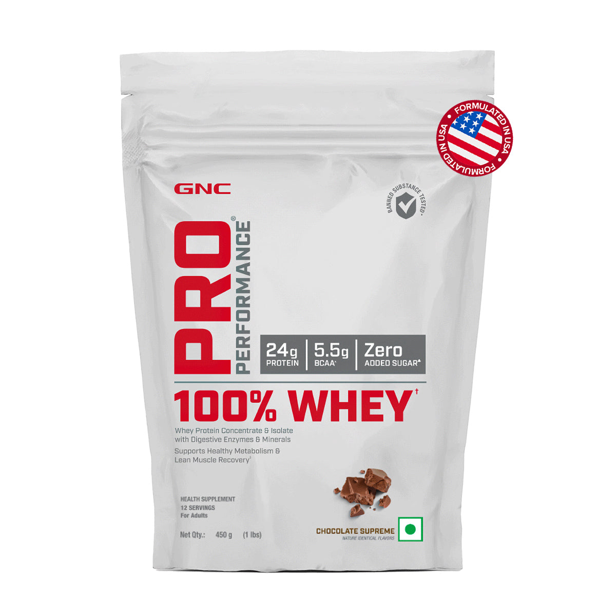 GNC Pro Performance 100% Whey Protein- Clearance Sale - Faster Recovery & Lean Muscle Gains | Informed Choice Certified