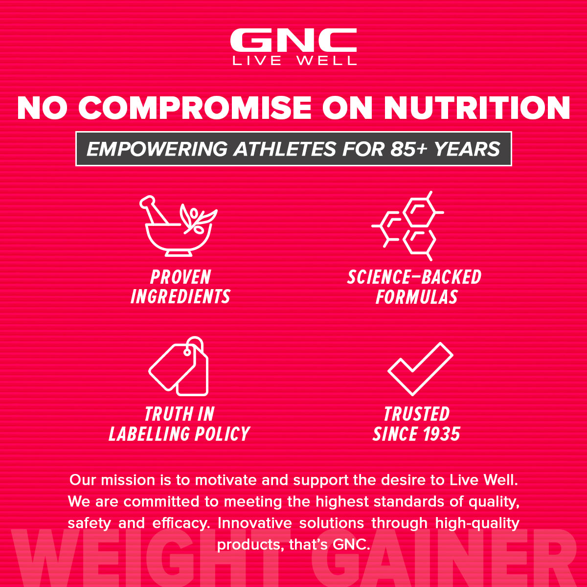 GNC Pro Performance Weight Gainer - High-Calorie, Low-Fat Formula For Healthy Body Gains