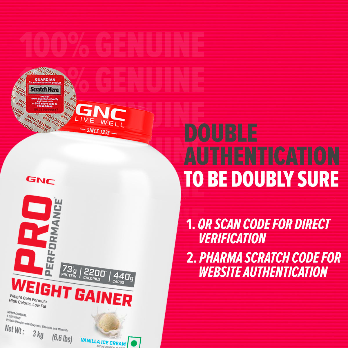 GNC Pro Performance Weight Gainer - High-Calorie, Low-Fat Formula For Healthy Body Gains