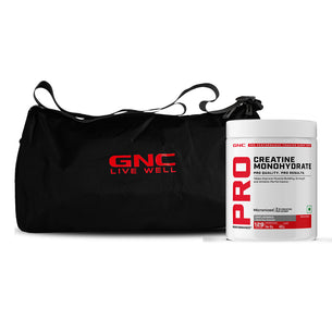 GNC Pro Performance Creatine Monohydrate  With Gym Bag - Powerful Muscle Pump for Intense Workout