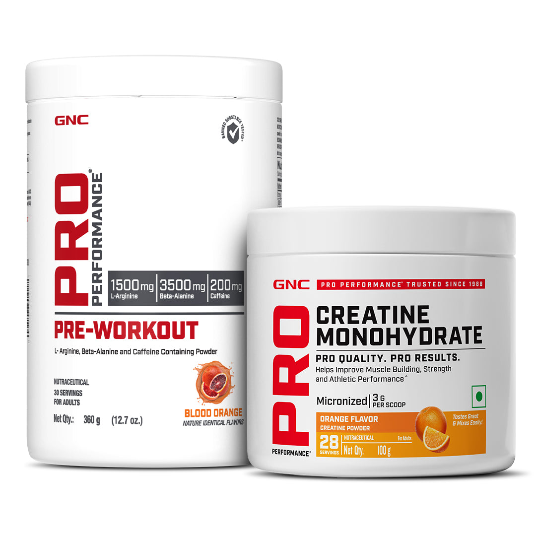 GNC Pro Performance Pre-Workout with Creatine Monohydrate - Improves Energy, Endurance & Focus for Intense Workouts | Informed Choice Certified