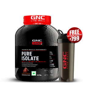 GNC AMP Pure Isolate (Low/Zero Carb) - Advanced Muscle Building To Amplify Muscle Performance | Informed Choice Certified