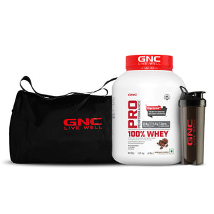 Complete Gym Set - 100% Whey Protein with Gym Bag & Shaker | Faster Recovery & Lean Muscle Gains | DigeZyme® For Easy Digestion