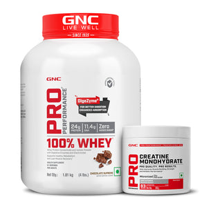 GNC Pro Performance 100% Whey Protein With Creatine Monohydrate - 