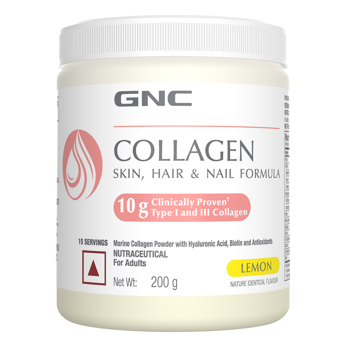 GNC Marine Collagen Powder + Women's Hair, Skin & Nails - Reduces Wrinkles & Fine Lines | Stronger & Thicker Hair