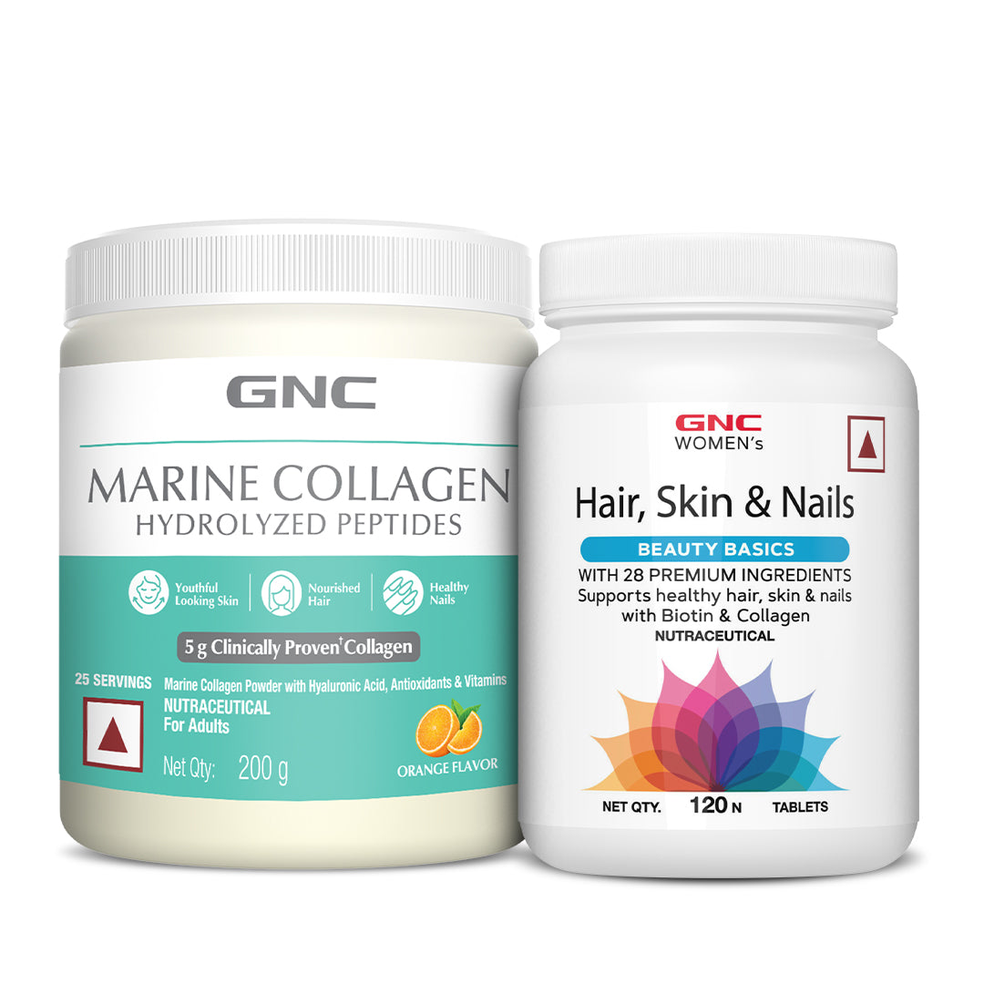 GNC Marine Collagen Hydrolyzed Peptides - Type 1 & 3 Collagen Used To Reduces Fine Lines & Wrinkles For Youthful Skin