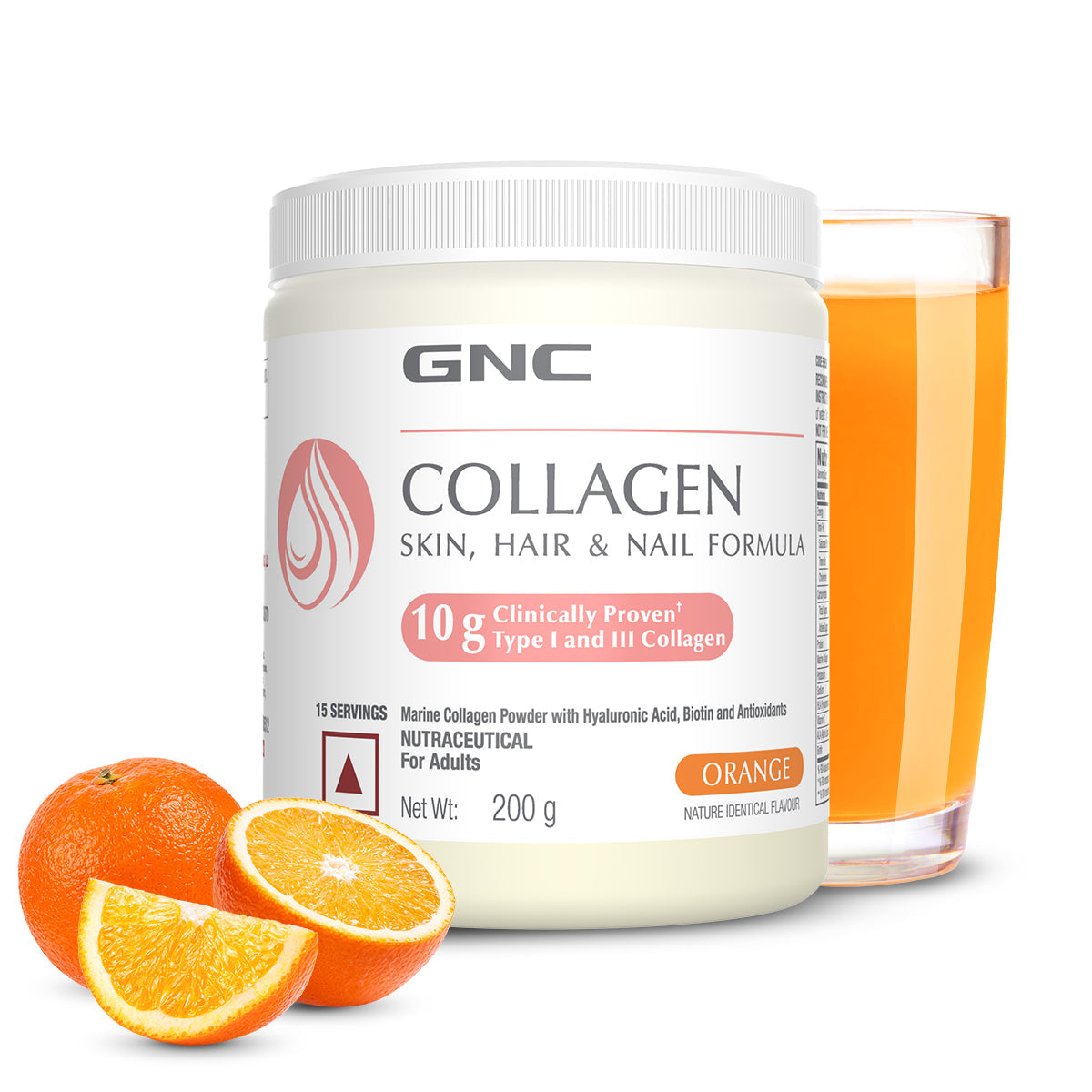 GNC Marine Collagen Powder - Reduces Fine Lines & Wrinkles For Youthful Skin