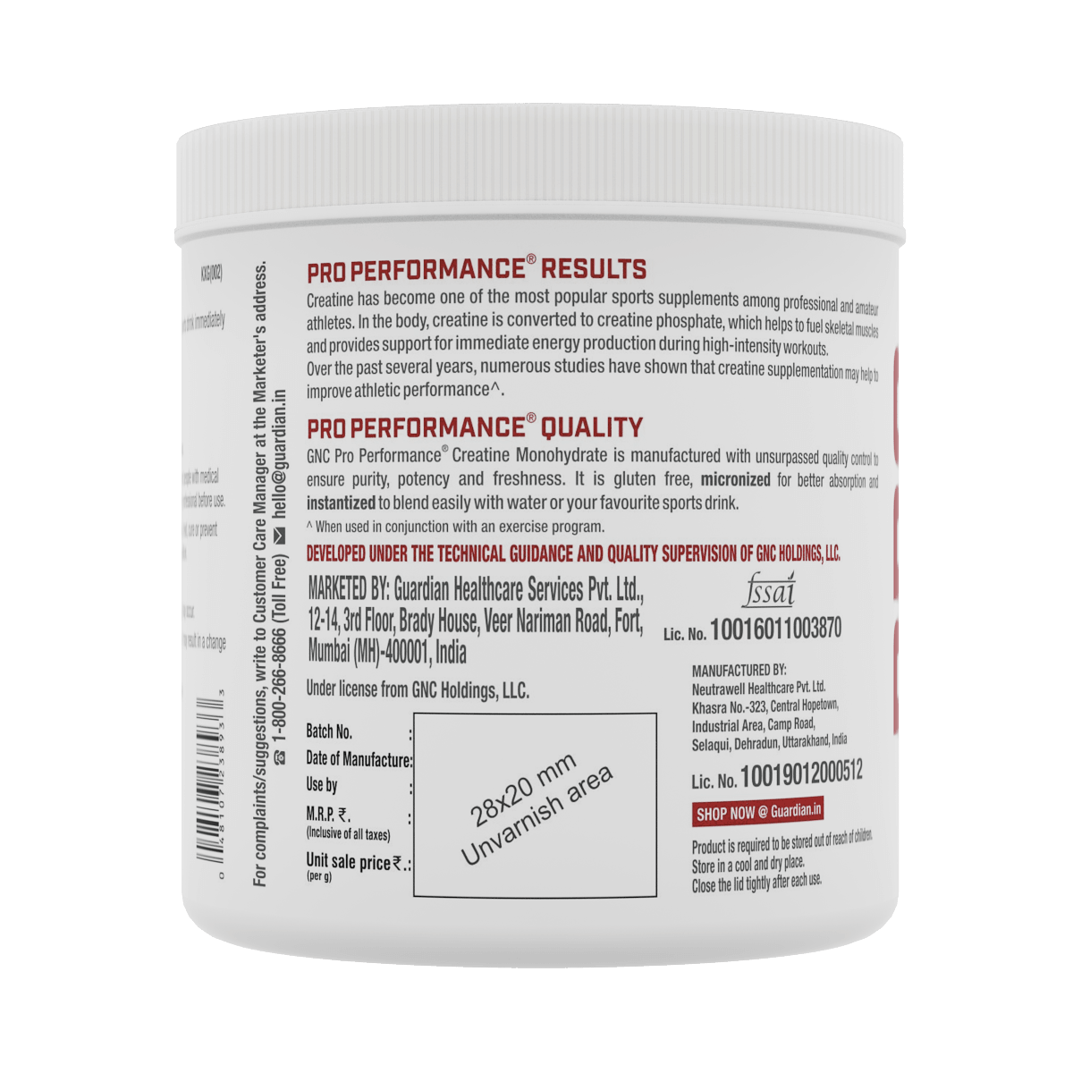 GNC Pro Performance Creatine Monohydrate - Powerful Muscle Pump for Intense Workout