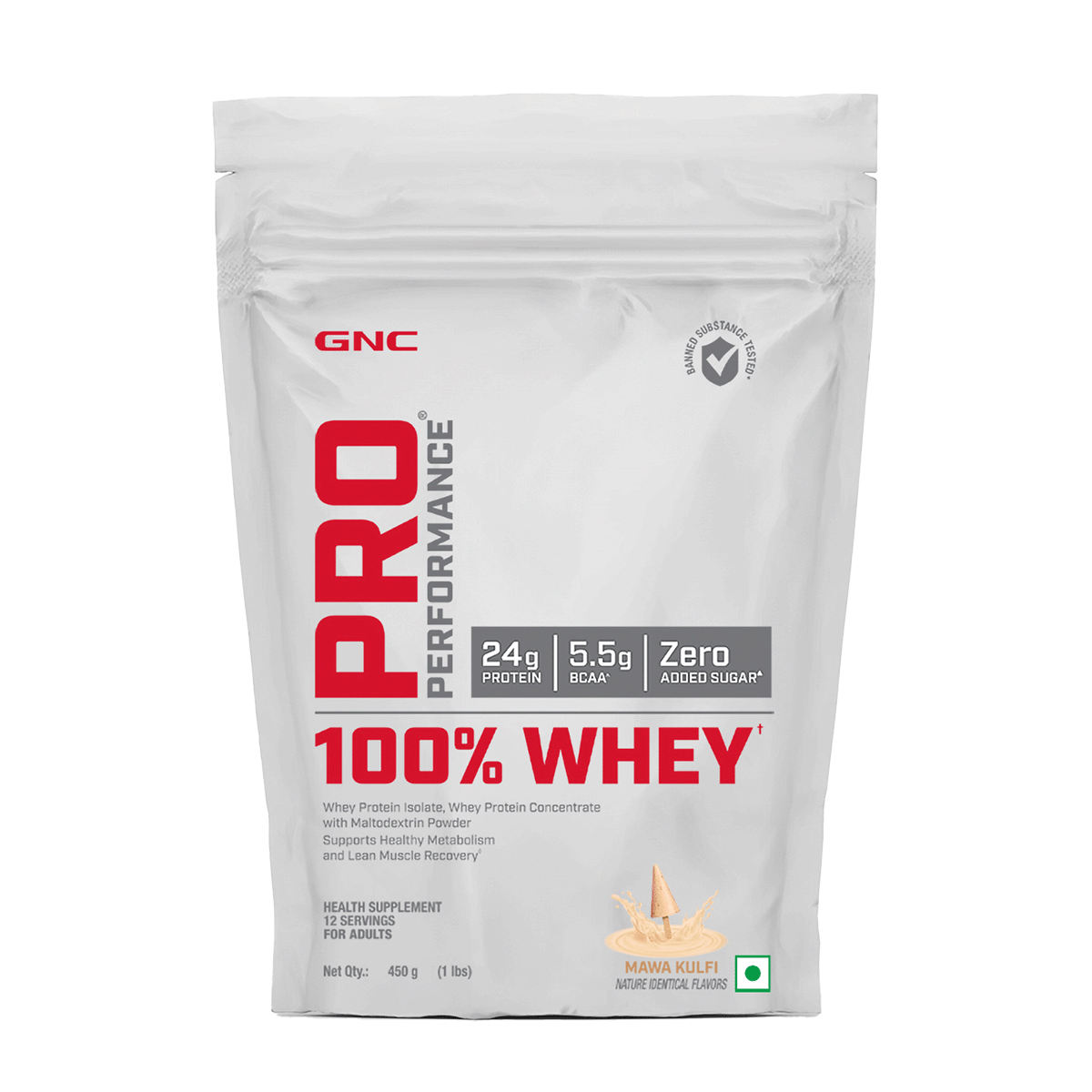 100% Whey Protein - 1 lbs - Faster Recovery & Lean Muscle Gains | Informed Choice Certified