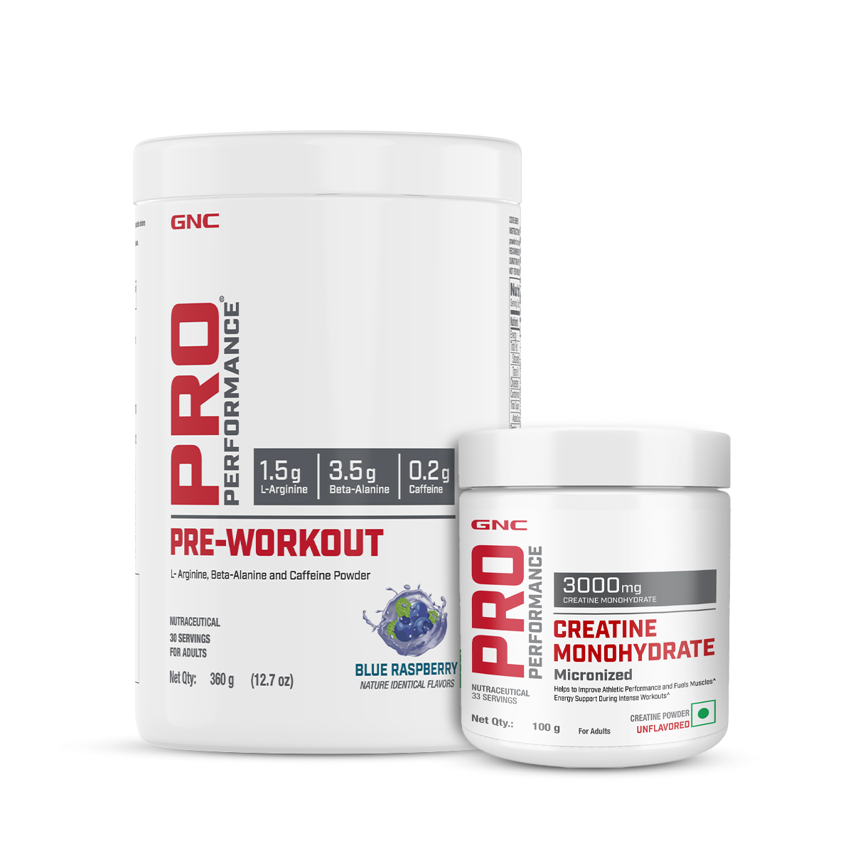 GNC Pro Performance Pre-Workout + Creatine 100 mg - Blue Raspberry ...