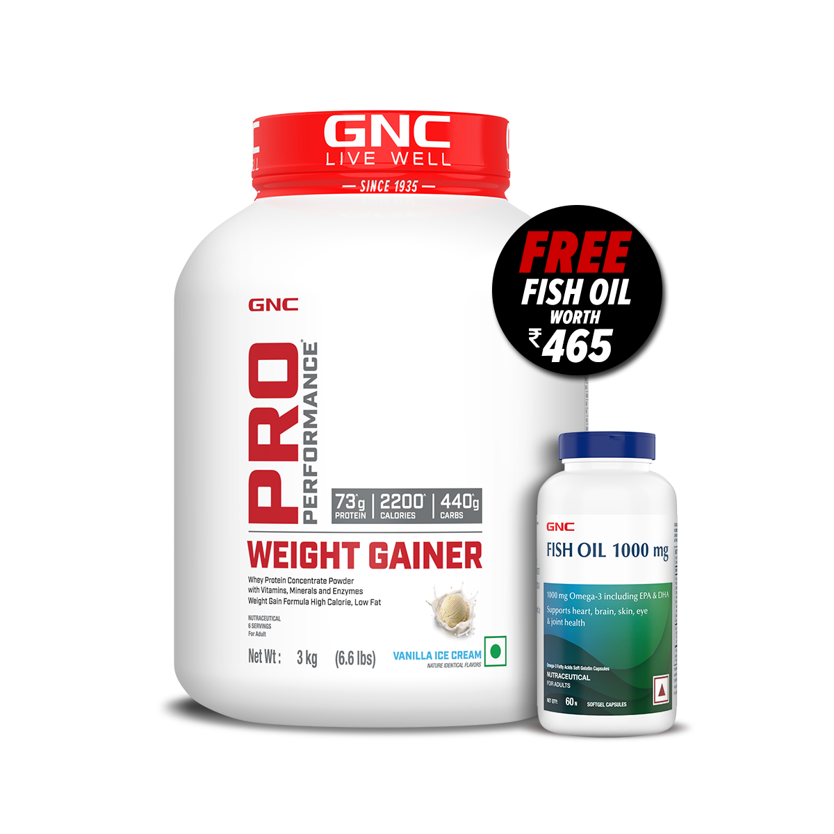 GNC Pro Performance Weight Gainer - High-Calorie, Low-Fat Formula For Healthy Body Gains