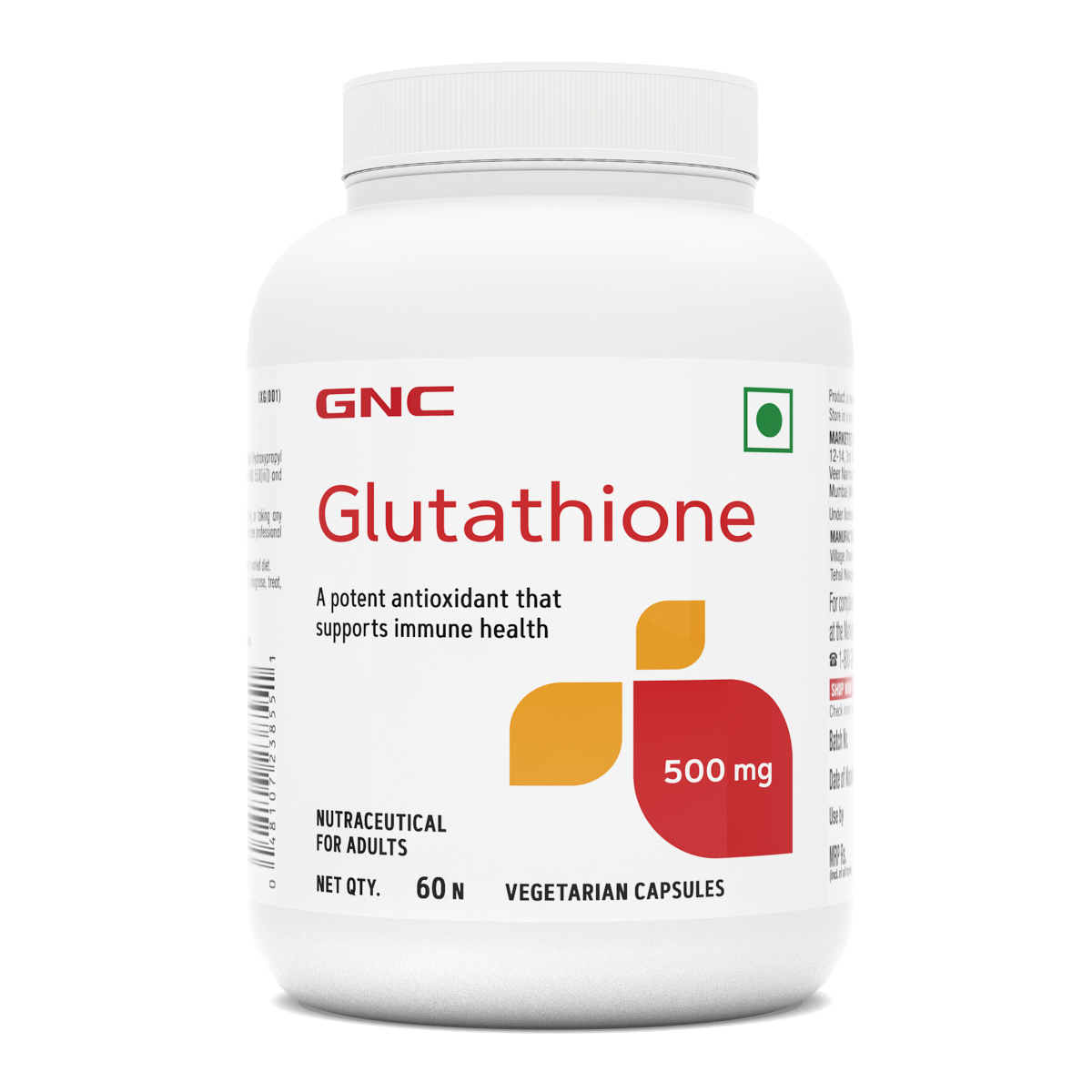 GNC L-Glutathione - Brightens Skin and Fades Dark Spots & Pigmentation