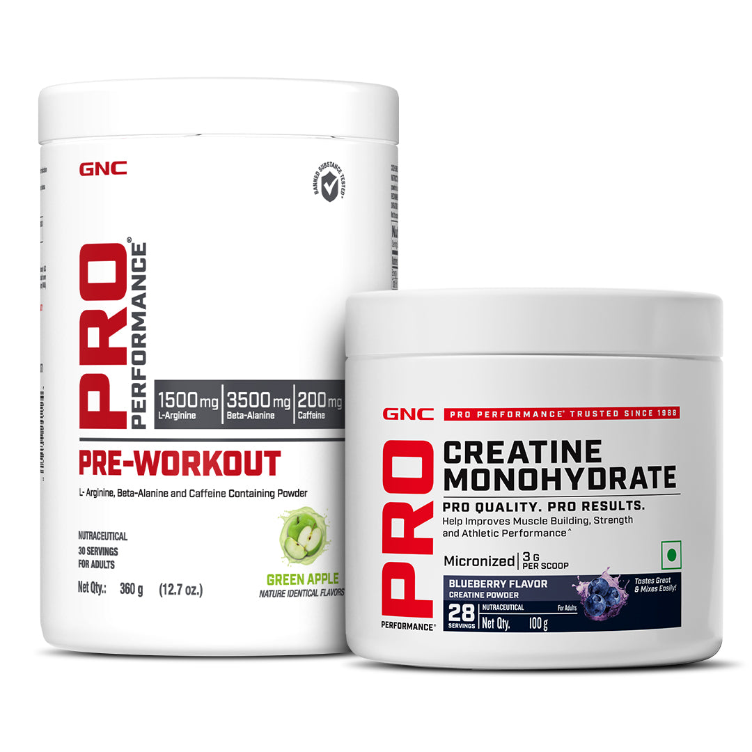 GNC Pro Performance Pre-Workout with Creatine Monohydrate - Improves Energy, Endurance & Focus for Intense Workouts | Informed Choice Certified