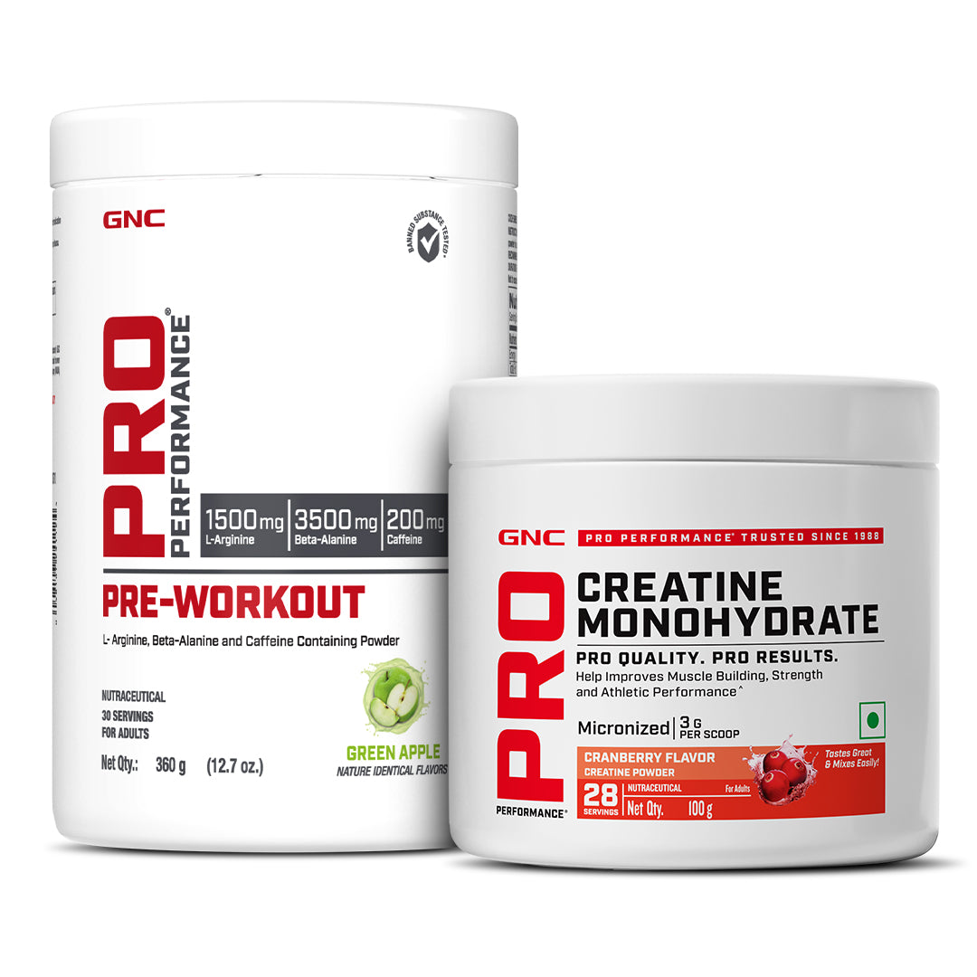 GNC Pro Performance Pre-Workout with Creatine Monohydrate - Improves Energy, Endurance & Focus for Intense Workouts | Informed Choice Certified