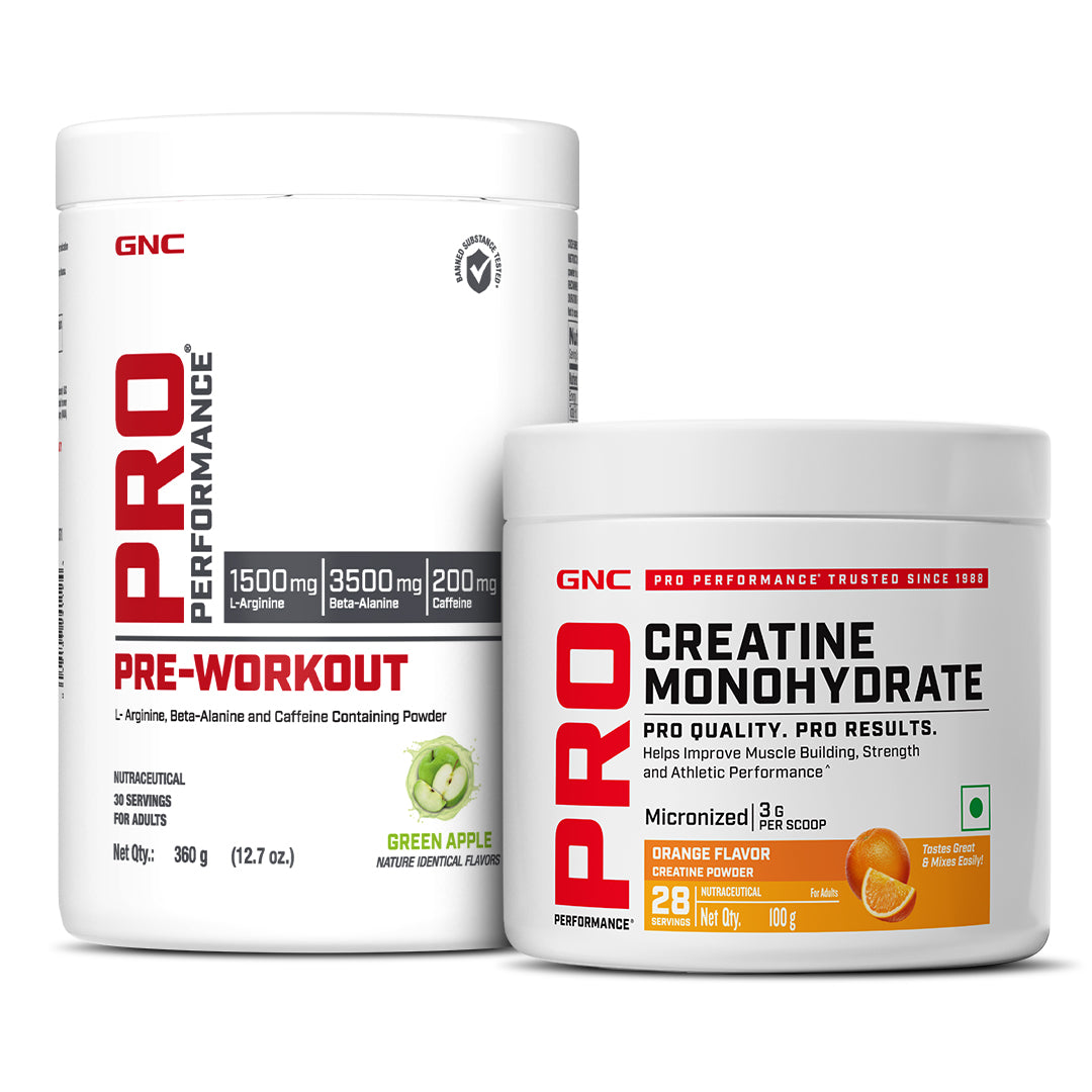 GNC Pro Performance Pre-Workout with Creatine Monohydrate - Improves Energy, Endurance & Focus for Intense Workouts | Informed Choice Certified