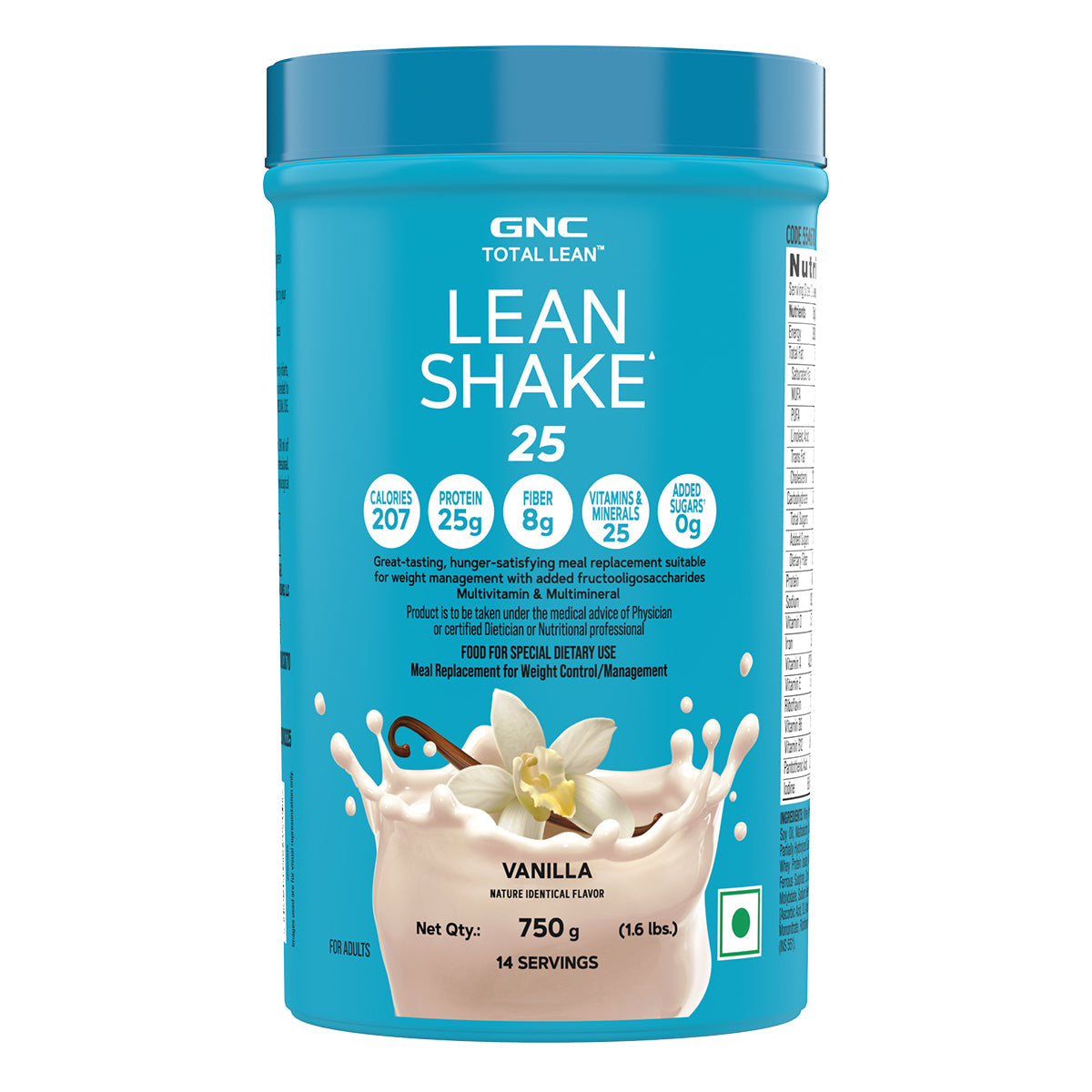 GNC Total Lean® Lean Shake™ 25 - Healthy Weight-Loss Meal Replacer with Balanced Nutrition