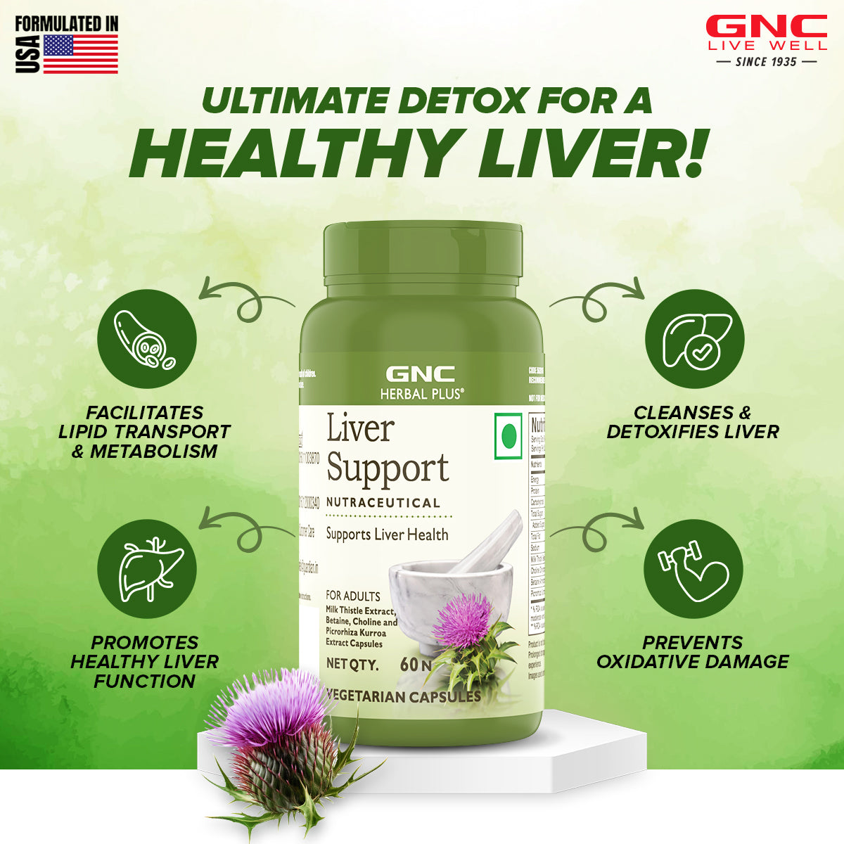 Liver Support -  Removes Toxins for a Healthy Liver