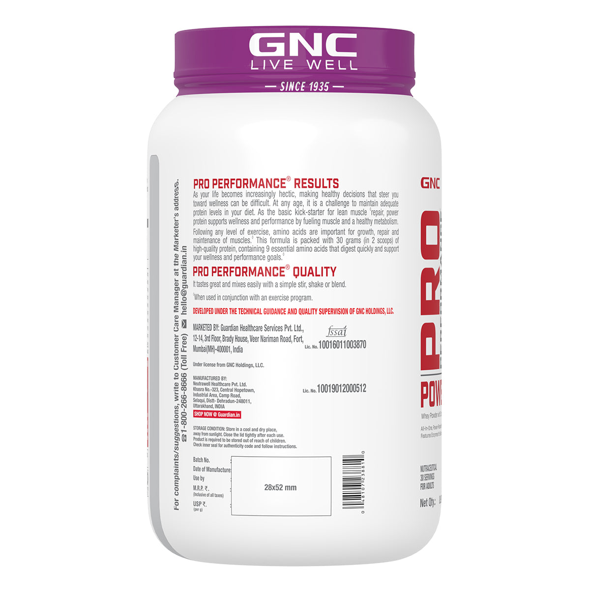 GNC Pro Performance Power Protein - 6-in-1 Stack for Increased Strength, Recovery & Muscle Mass | Informed Choice Certified