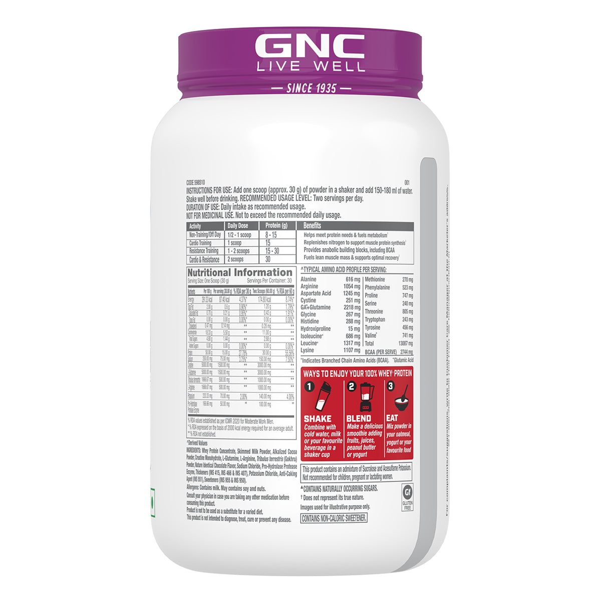 GNC Pro Performance Power Protein - 6-in-1 Stack for Increased Strength, Recovery & Muscle Mass | Informed Choice Certified