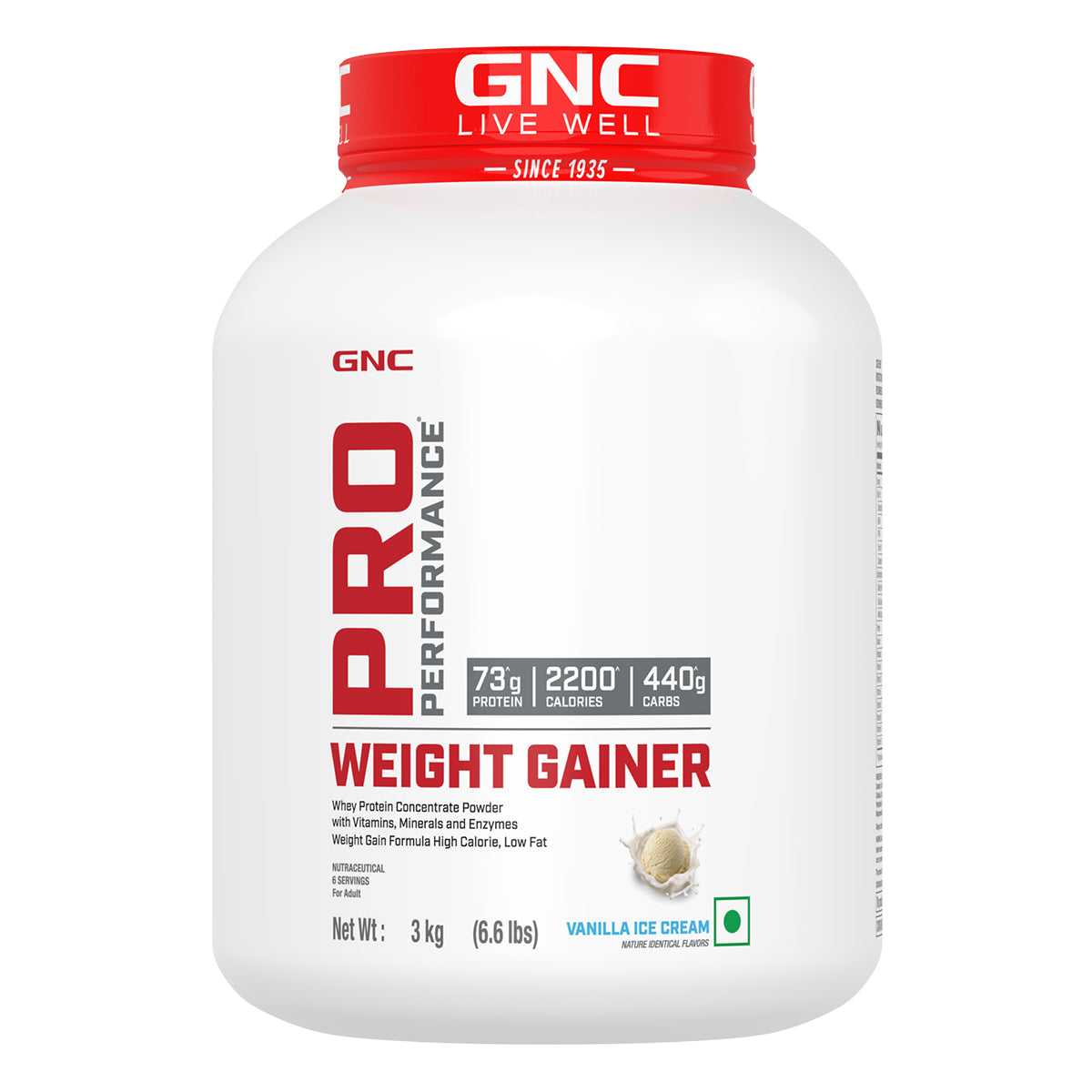 GNC Pro Performance Weight Gainer - High-Calorie, Low-Fat Formula For Healthy Body Gains