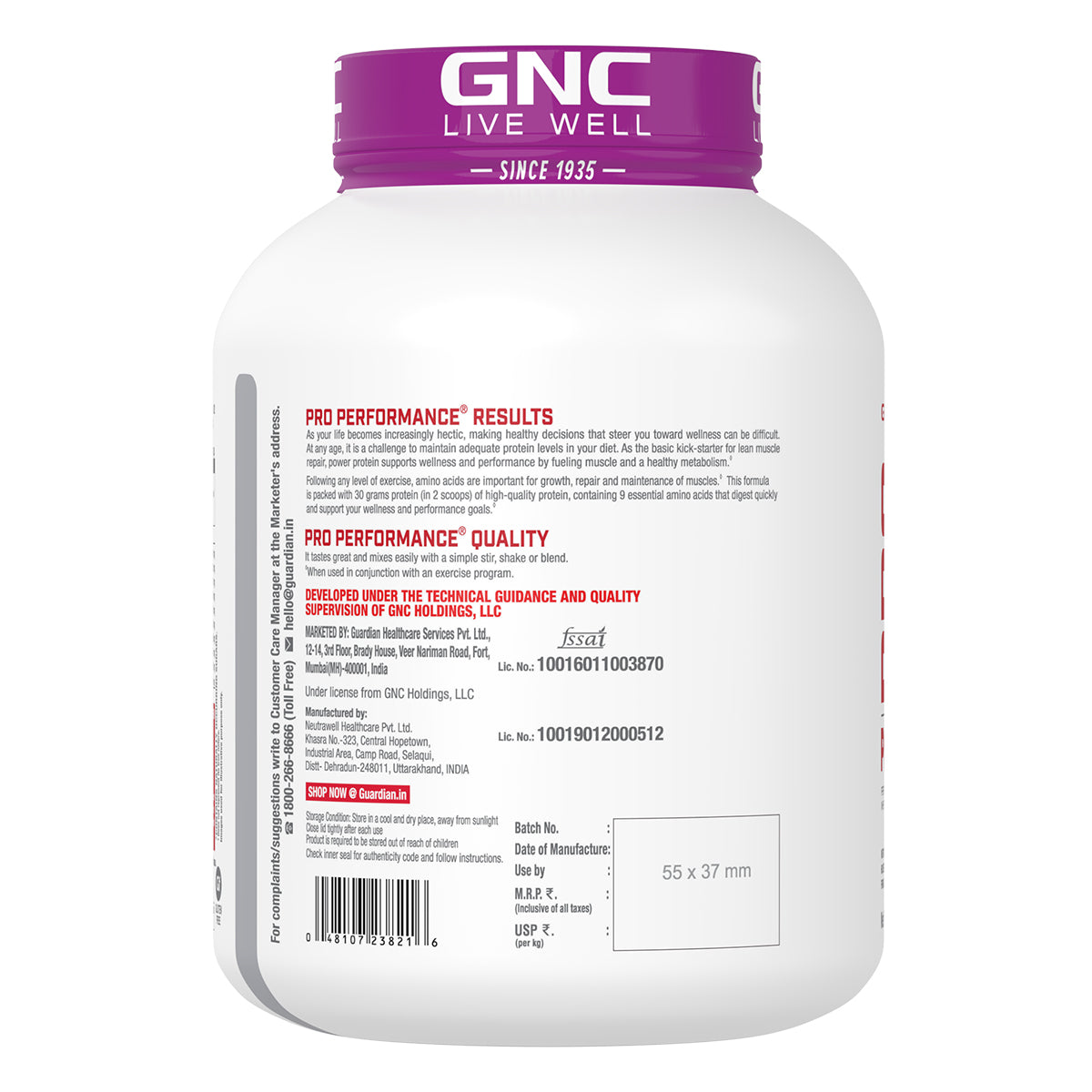 GNC Pro Performance Power Protein - 6-in-1 Stack for Increased Strength, Recovery & Muscle Mass | Informed Choice Certified