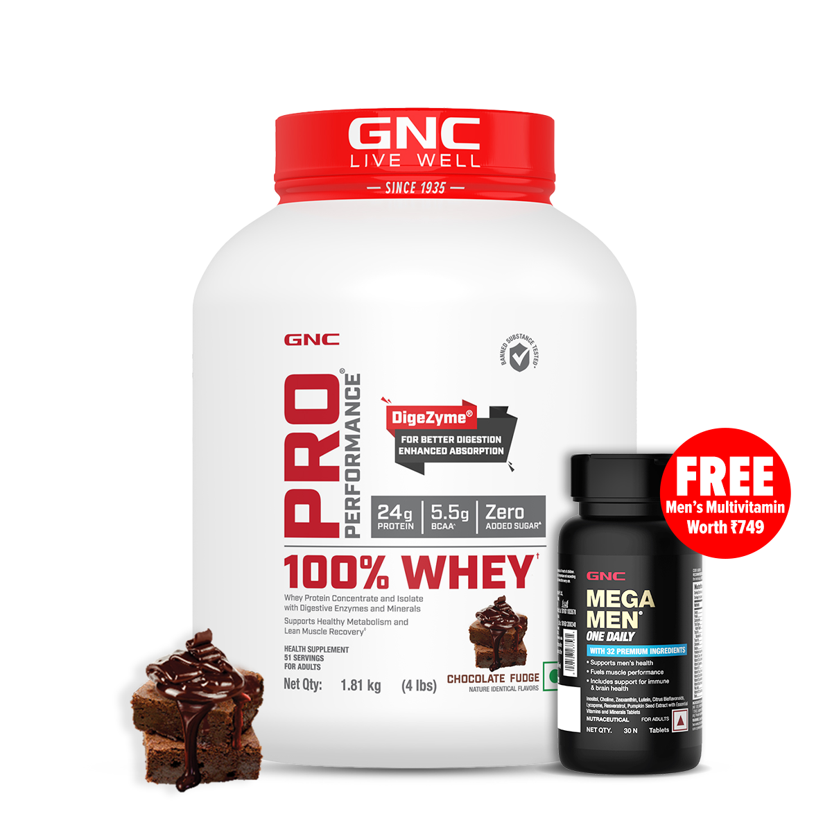 100% Whey Protein - 1 lbs - Faster Recovery & Lean Muscle Gains | Informed Choice Certified