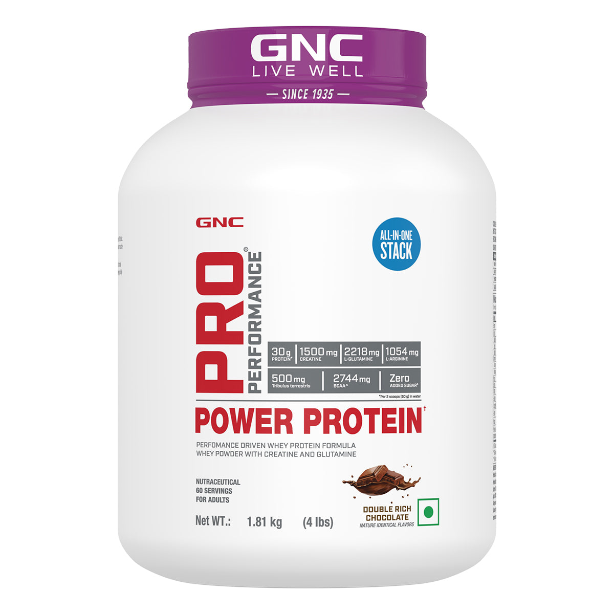 GNC Pro Performance Power Protein - 6-in-1 Stack for Increased Strength, Recovery & Muscle Mass | Informed Choice Certified