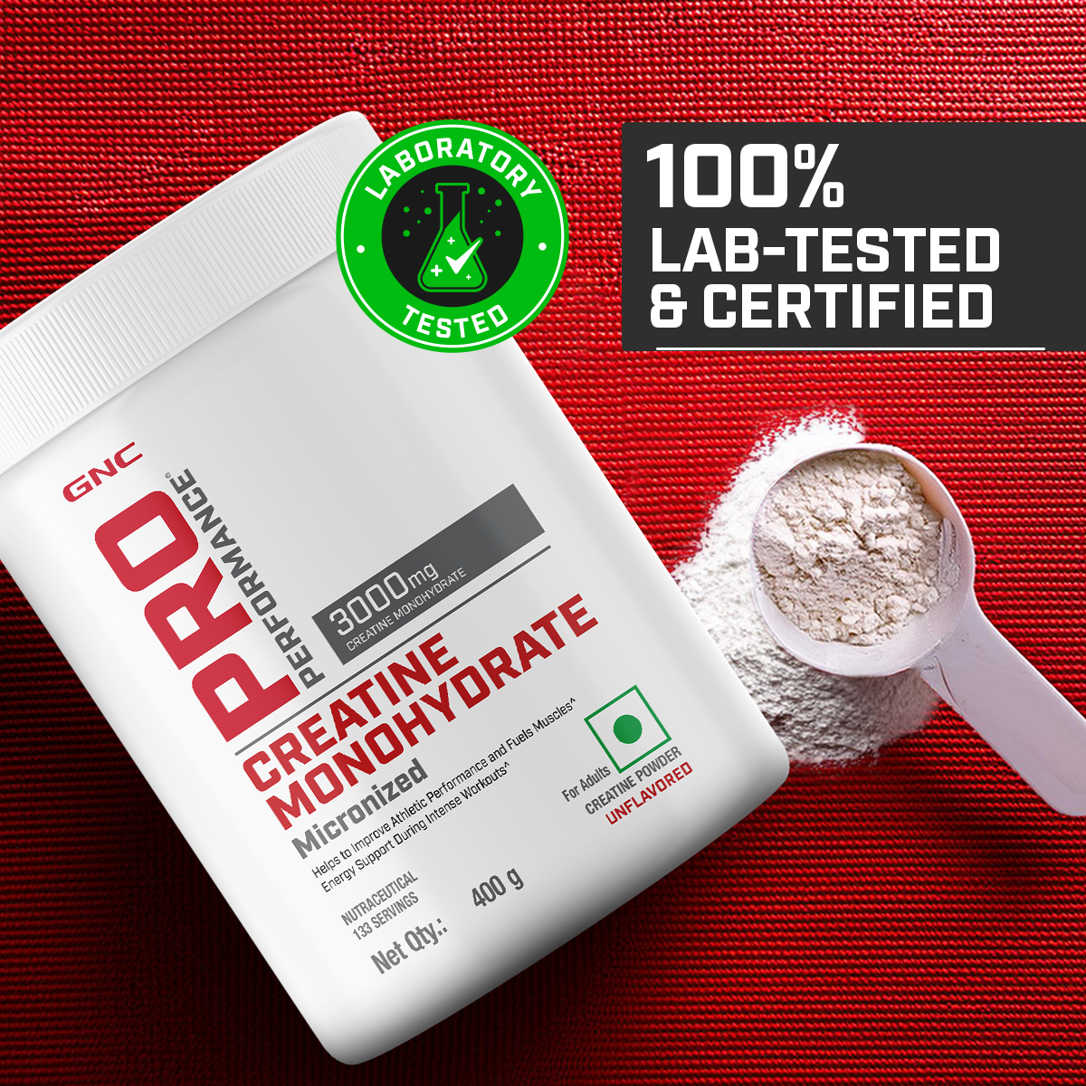 GNC Pro Performance Creatine Monohydrate - Powerful Muscle Pump for Intense Workout