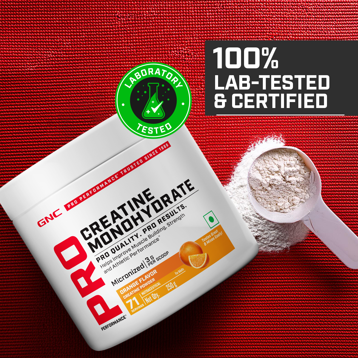 GNC Pro Performance Creatine Monohydrate - Powerful Muscle Pump for Intense Workout