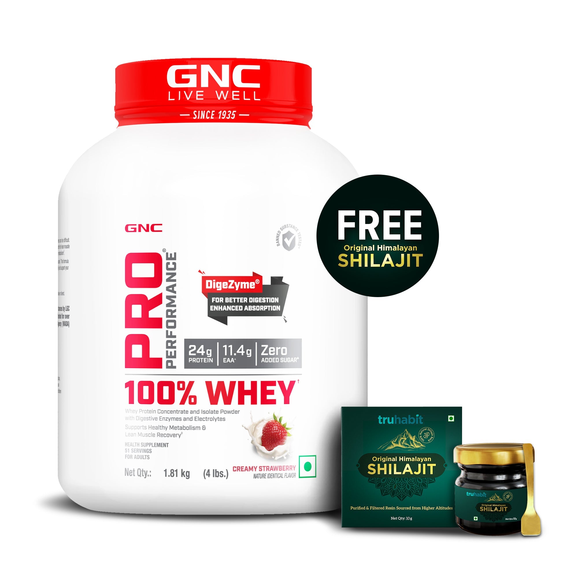 100% Whey Protein - 1 lbs - Faster Recovery & Lean Muscle Gains | Informed Choice Certified