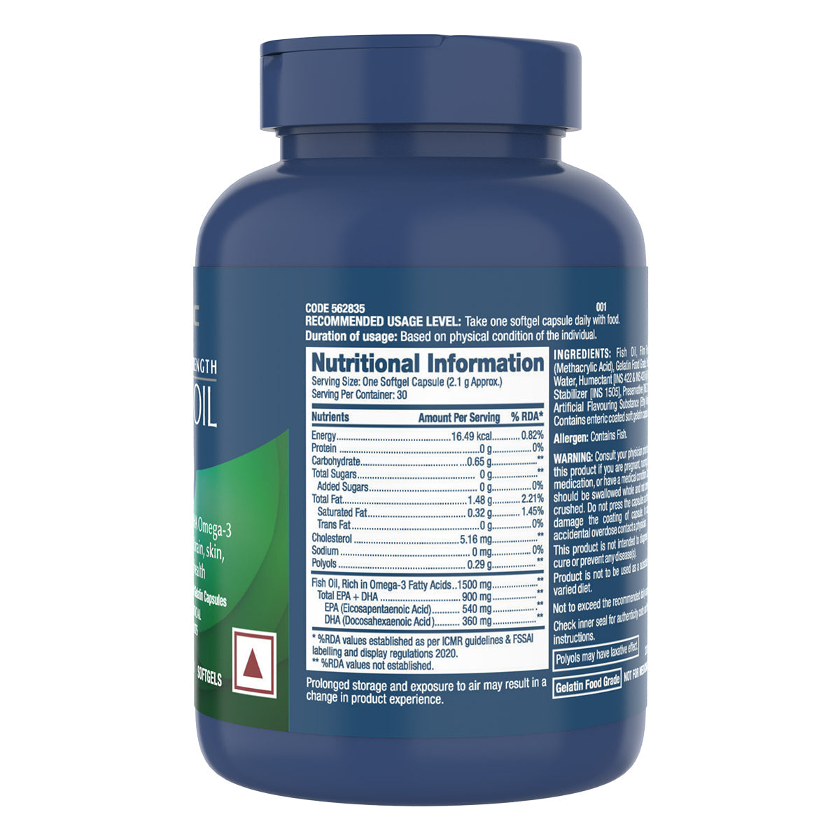 GNC Mega Men One Daily Multivitamin + Triple Strength Fish Oil - Builds Muscle Strength | Boosts Energy & Immunity | Maintains Healthy Cholesterol | Improves Joint & Heart Health