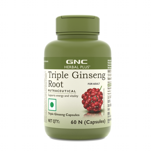 GNC Herbal Plus Triple Ginseng Root - Boosts Sexual Energy & Vitality