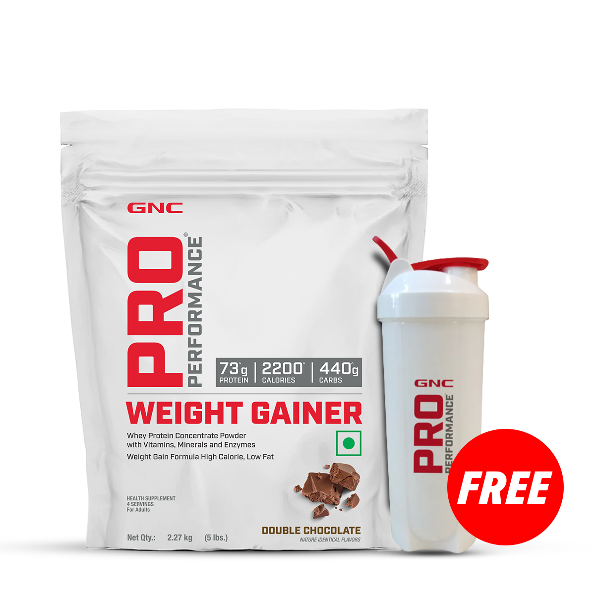 GNC Pro Performance Weight Gainer - High-Calorie, Low-Fat Formula For Healthy Body Gains