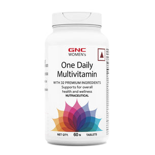 GNC Womens One Daily Multivitamin - Improves Energy, Immunity, Skin and Overall Health - 60 Tablets