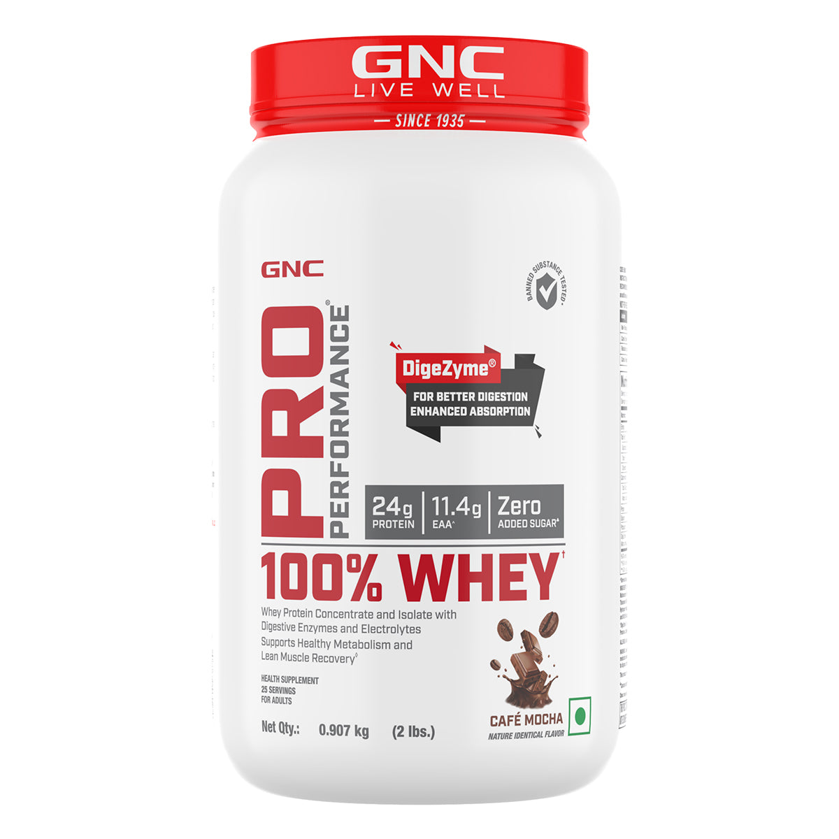 100% Whey Protein - 1 lbs - Faster Recovery & Lean Muscle Gains | Informed Choice Certified