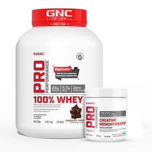 GNC Pro Performance 100% Whey Protein With Creatine Monohydrate - 