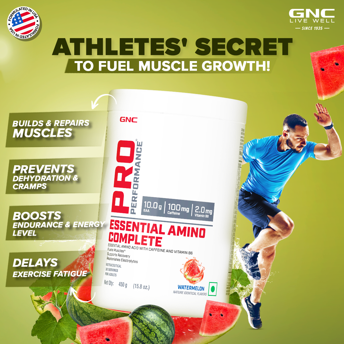 GNC Pro Performance Essential Amino Complete - Boosts Endurance, Muscle Strength & Recovery