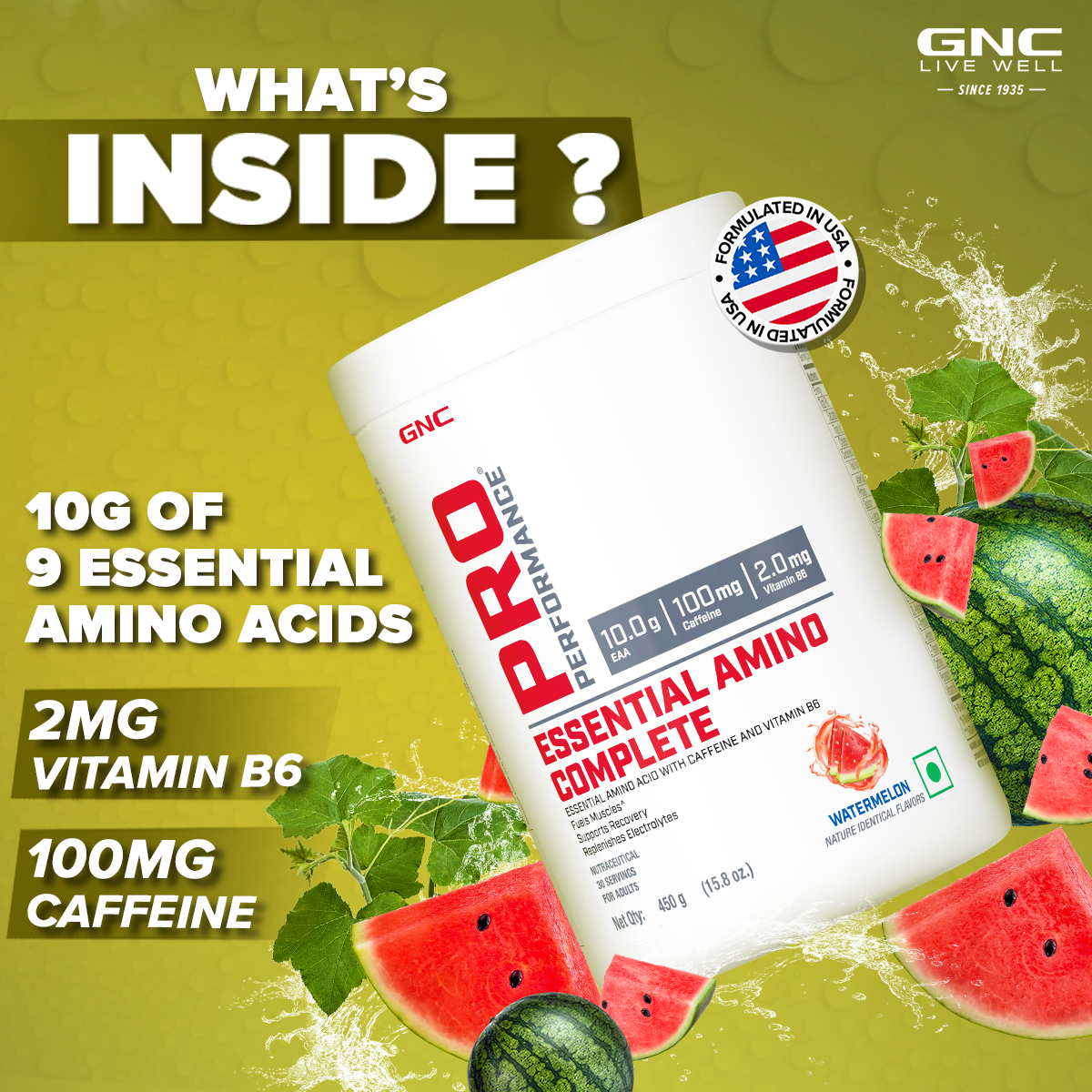 GNC Pro Performance Essential Amino Complete - Boosts Endurance, Muscle Strength & Recovery