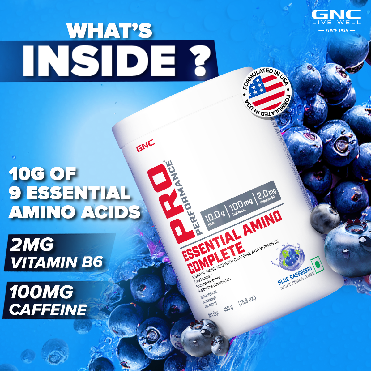 GNC Pro Performance Essential Amino Complete - Boosts Endurance, Muscle Strength & Recovery