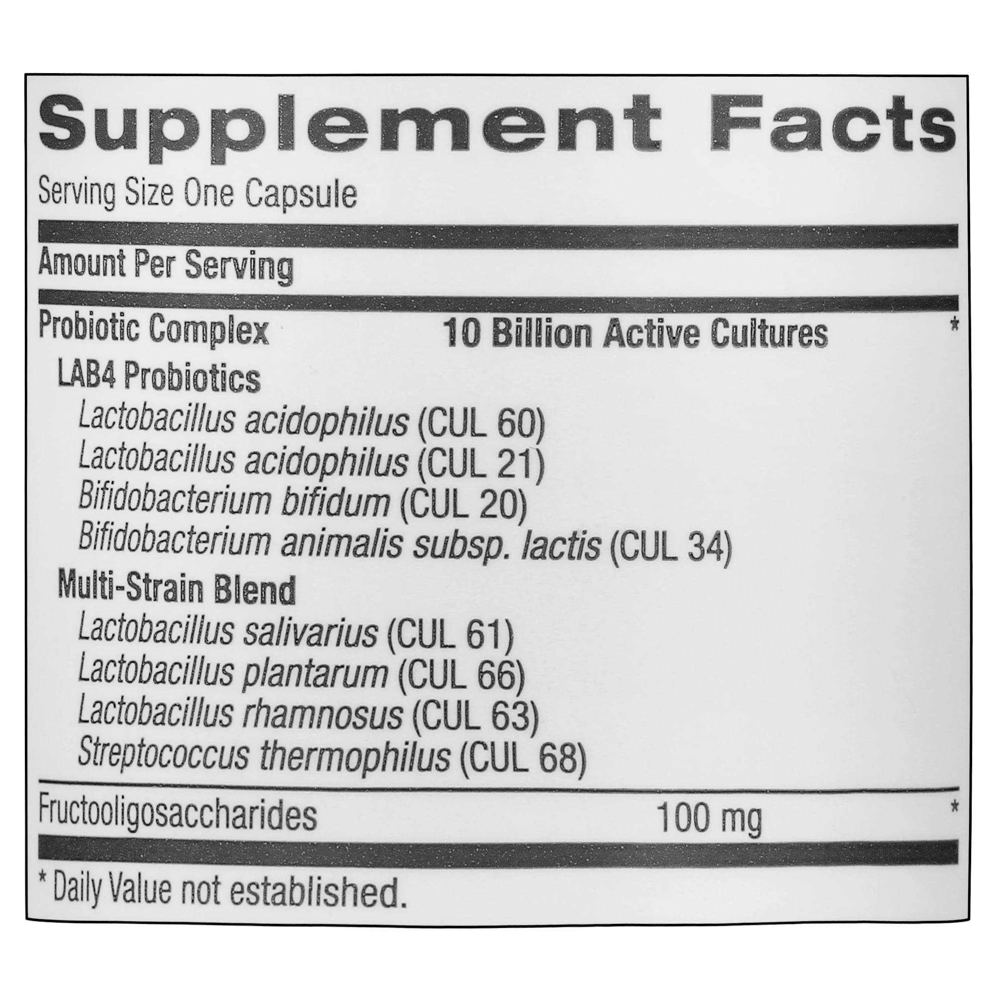 GNC Probiotic Complex with 10 Billion CFUs - Clearance Sale - 