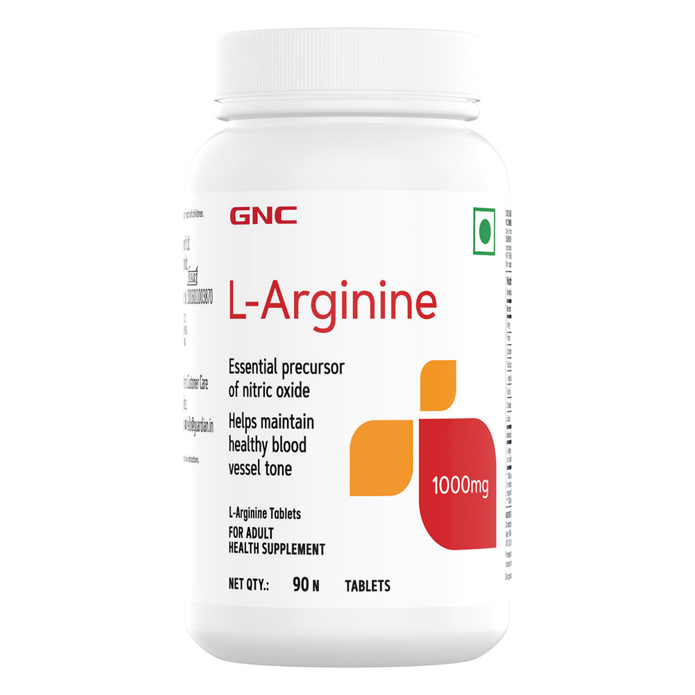 Buy GNC L-Arginine 1000 mg - 90 Tablets (Each Tablet provides 1 g of L ...